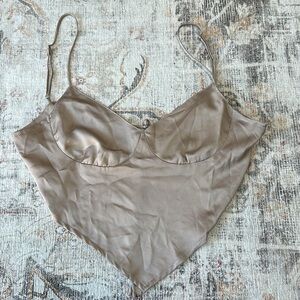 Satin Handkerchief Top